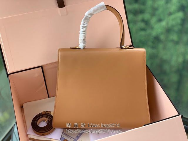 DELVAUX女包 Brillant手袋 德爾沃女手提包 女手拎包 Dv0028原版拼色奶茶 Delvaux女單肩包  fcs1318